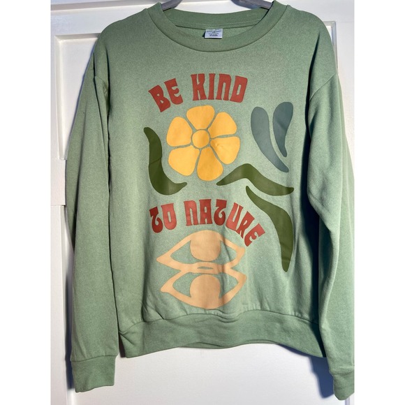 Desert Dreamer Be Kind To Nature Graphic Sweatshirt * Women's XS Shirt w3003 - Picture 3 of 8